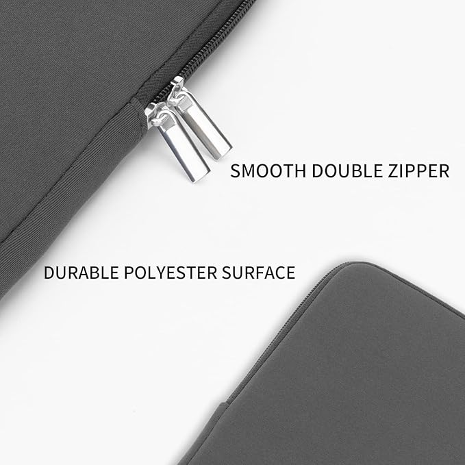 RAINYEAR 11-11.6 Inch Laptop Sleeve Protective Case Soft Carrying Cover Compatible with MacBook Neo A18 11.6" MacBook Air for 11" Notebook Tablet Chromebook (Gray)