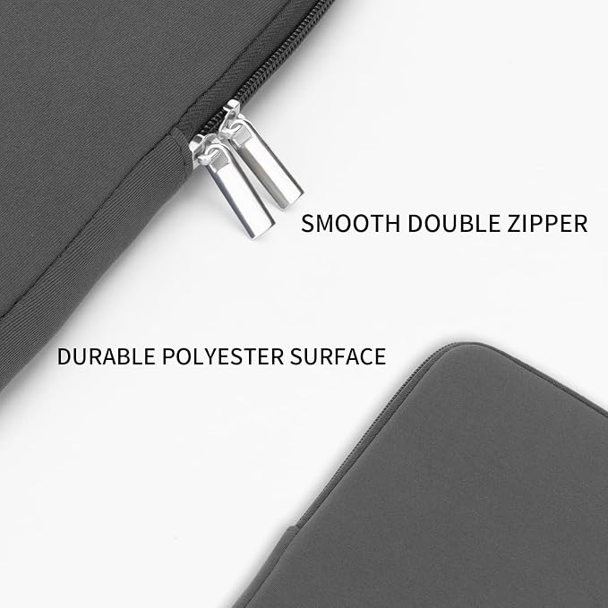 RAINYEAR 16 Inch Laptop Sleeve Soft Case Padded Bag Specially Compatible with 16" MacBook Pro M1 M2 M3 M4 M5 Pro/Max A2141 A2485 A2780 A2991 A3403 A3186 A3428 A3429 (Gray)