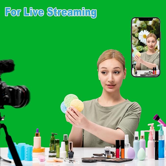 Green Screen Backdrop for Photoshoot, Professional Photo Backdrop Background Curtain for Product Photography，Portraits, Wedding, Party, Live Streaming Video Recording 10X20 FT