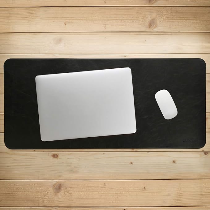 Londo Leather Extended Mouse Pad – Large Desk Mat for Office & Gaming, Smooth Writing Surface, Non-Slip Base, Durable & Stylish Workspace Accessory