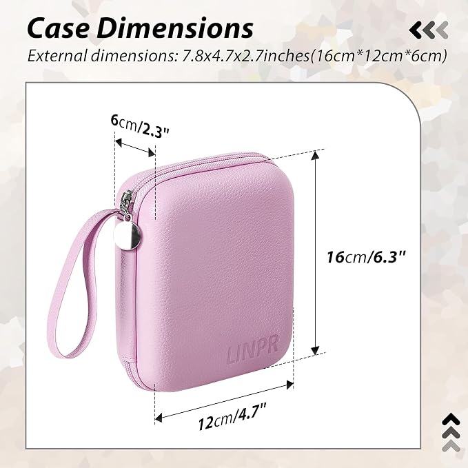 Charger Case for Macbook, Portable Tech Electronic Organizer Bag, Small Travel Storage Pouch for Laptop Accessories, MacBook Power Adapter, Charging Cords, USB Drives (Light Purple, L)