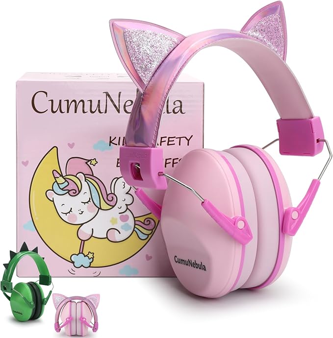Noise Cancelling Headphones for Kids, Kids Ear Protection 28dB SNR Noise Reduction Ear Muffs for 3-12 Years Toddler/Children, Noise Cancelling Headphones Hearing Protection For Fireworks/Monster Truck