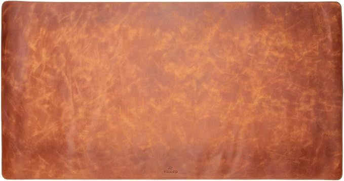 Venito Premium Leather Desk Mat (36 X 19 inch) - Large Mouse Mat for Home Office Accessories (Antique Brown)*