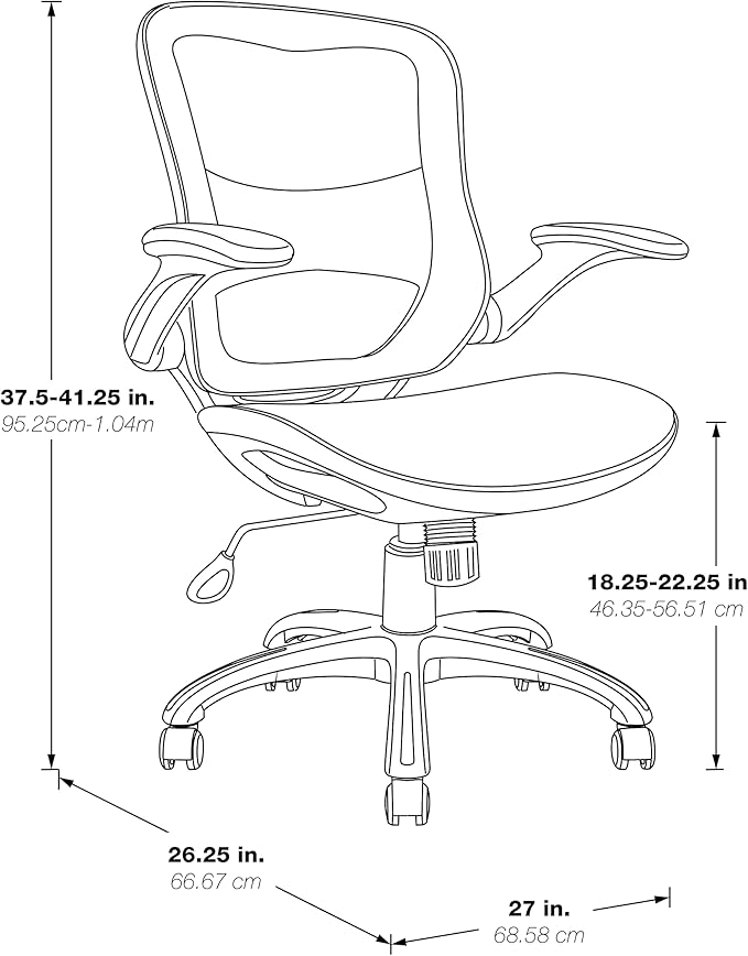 OSP Home Furnishings Riley Ventilated Manager's Office Desk Chair with Breathable Mesh Seat and Back, White Base with Purple