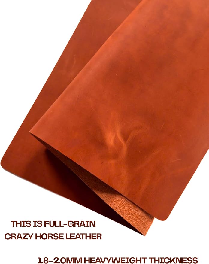 Genuine Leather Desk Pad, Office Desk Mat, Large Desk Blotter, Desk Protector, and Mouse Pad – 31.5" x 15.75" (1.8-2.0 mm) Whiskey, Waterproof, Premium Quality for Desk Surface Protection and Comfort