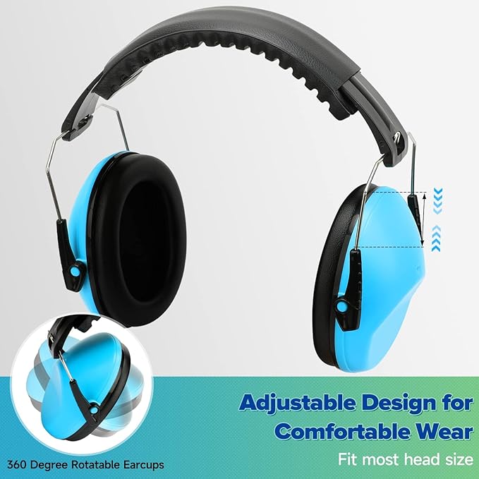 12 Pack Noise Canceling Headphones for Kids, Kids Ear Protection Earmuffs for Autism, Toddler, Children, Noise Cancelling Headphones Sound Proof Earmuffs for Concerts, Air Shows, Fireworks
