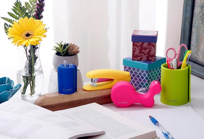 Pen Holder for Desk, Royal Blue, 4x3 Inch | Modern, Home Office Organizer, Office Decor for Men, Multiple Colors Available