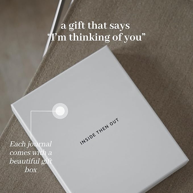 INSIDE THEN OUT Better Every Day Journal - Guided Daily Journal with 365 Pre-Dated Prompts for Self Love, Reflection, Growth, Gratitude, Wellness, and Healing - Self Care Routine Gift for Women Men