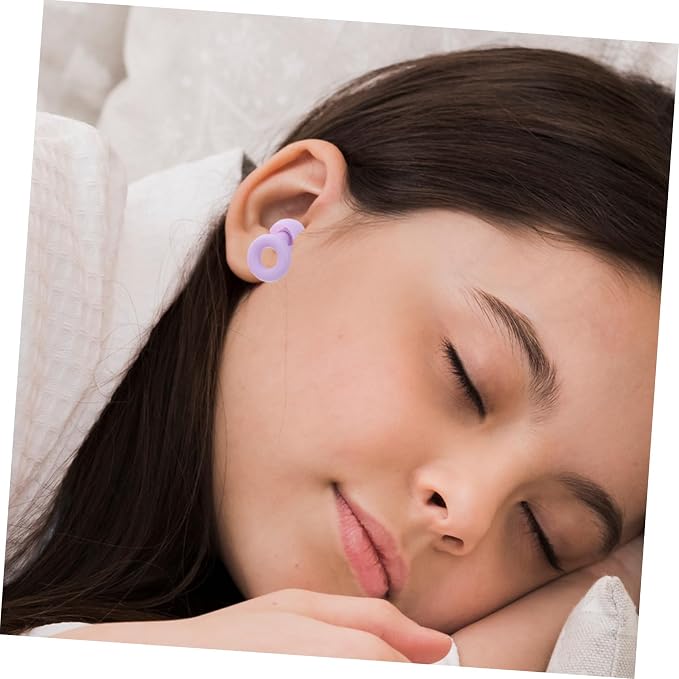 2pcs Reusable Silicone for Sleeping Noise Cancelling Comfortable Fit Sound Blocking for Swimming Travel Concerts Study Work