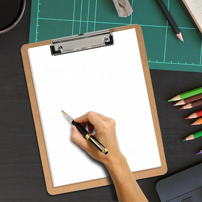 (3-Pack) Unpunched Dotted Paper, Letter Size 300 Sheets/600 Pages Loose-Leaf Dot Grid Paper, 100gsm, 8.5'' x 11''