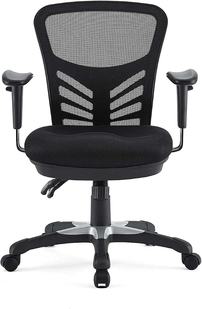 Modway EEI-757-BLK Articulate Ergonomic Mesh Office Chair in Black