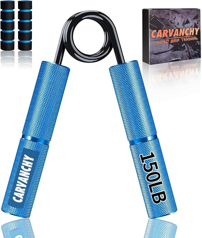 Grip Strength Trainer Set, 6 Pack, 50-350LB, Wrist Forearm Strengthener, Metal No Slip, Hand Grip Gripper Strengthener for Strength Training and Exercise, Hand Workout Squeezer Grip Strength