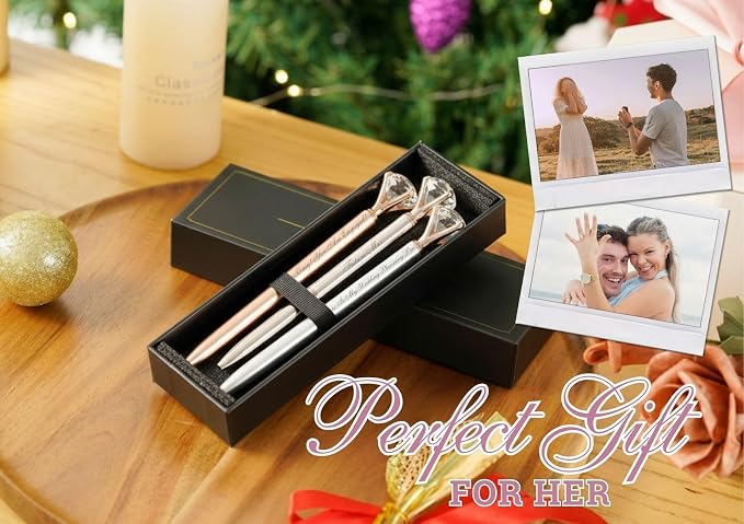 InnoBeta Engagement Gifts, Wedding Planning gifts Ballpoint Pen Set of 3