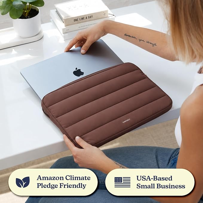 Vandel The Original Puffy Laptop Sleeve Case, 13-14 inch Laptop Sleeve Bag Case 13.3 Inch, Compatible with MacBook Air 13, Pro 14/13 iPad Pro 12.9, HP Dell ASUS, Computer Bag Cover