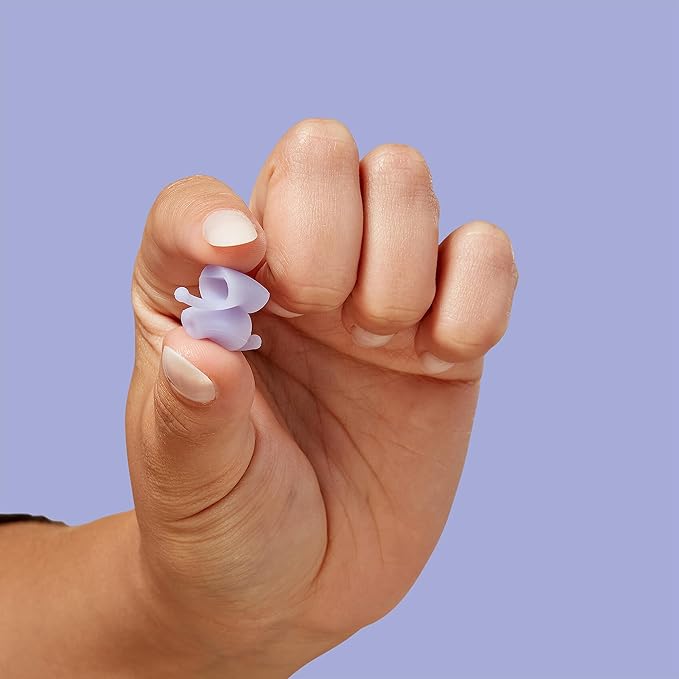Flare Calmer Mini | Ear Plugs Alternative | Daily Noise Relief | Sound Sensitivity | Stress Relief | No Muffling | Improve Wellbeing | Comfy, Reusable, Soft Silicone Earplugs | Soft Purple