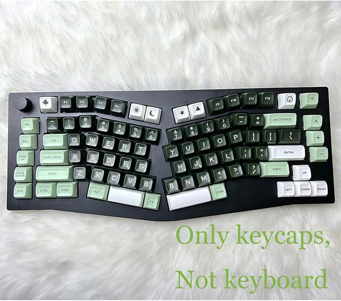 Guffercty kred SA Profile PBT Keycaps,173 Set Double Shot Durable Keycaps for Custom Mechanical Keyboard Mod Fit 60% 100% Layout for Gamers Typists (Salon Style)