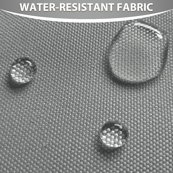 Waterproof Canvas Fabric by The Yard 58inch 600D Upholstery Material Polyester Fabric Outdoor Water Resistant Fabric for Sewing Chair Patio Cushion Purse Bag Interior, 15 Yard Silver Grey