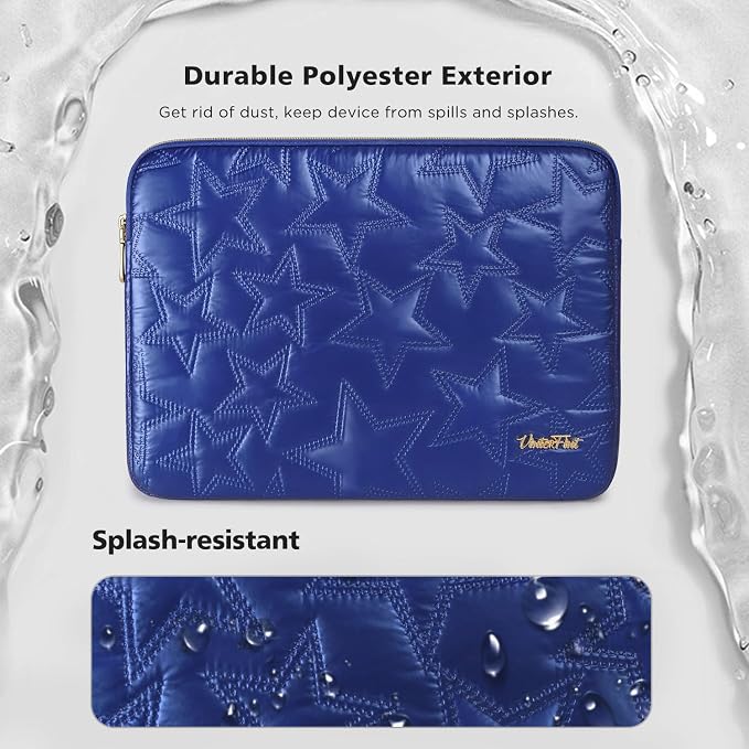 15 16 inch Laptop Sleeve Case for 15" MacBook Pro/Air M5 M4, 16" MacBook Pro M5 M4 Max, 15" Surface Laptop 7, 15" IdeaPad Slim 5i Gen 9 ｜ 3i Gen 8/9, 16.3" XPS 16, HP Laptop Bag Cover,Blue