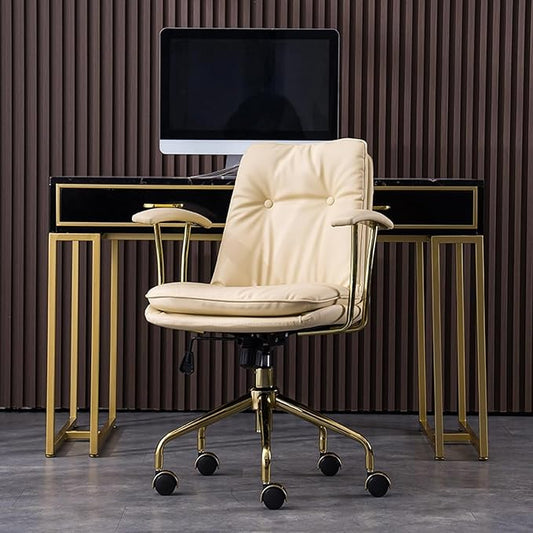 Task Chairs Office Chair High Back Pu Leather Desk Chairs Height Adjustable Computer Chair with Armrests and Castors Load 400lbs Chair Ergonomic