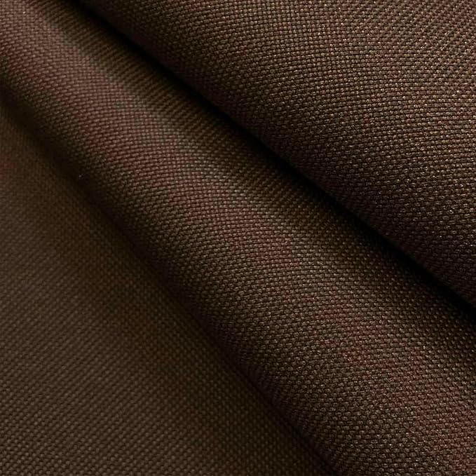 Waterproof Canvas Fabric by The Yard 58inch 600D Upholstery Fabric Cordura Polyester Fabric Outdoor Water Resistant Fabric for Sewing Chair Patio Cushion Purse Bag Interior, Pre Cut 1 Yard Brown