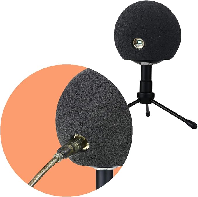 Blue Snowball Pop Filter Windscreen - Professional Snowball iCE Mic Foam Wind Cover Windshield Pop Filter for Recordings, Broadcasting, Singing by SUNMON