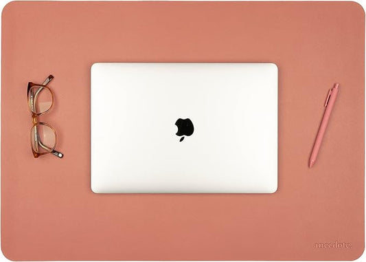 ANECDOTE Vegan Leather Desk Pad - 23.6"x17" Desk Mat for Your Office. This Quality Large Mouse Pad has Chic Elegance, Professional Look & Satisfying Touch - The Perfect Leather Mouse Pad for You!