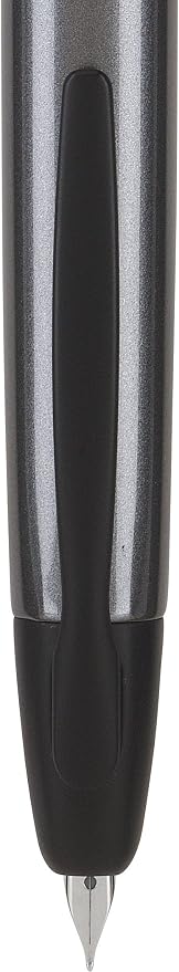PILOT Vanishing Point Collection Refillable & Retractable Fountain Pen, Gun Metal Gray Barrel with Matte Black Accents, Blue Ink, Fine Nib (60583)