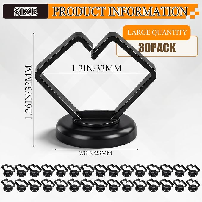 Konohan 30 Pack Magnetic Cable Holder 23lbs Heavy Duty Zip Tie Mount Base 7/8" Magnetic Cable Organizer Clip Scratch-free Wire Management for Home Office Desk Server Rack Marine Electrical(Black)