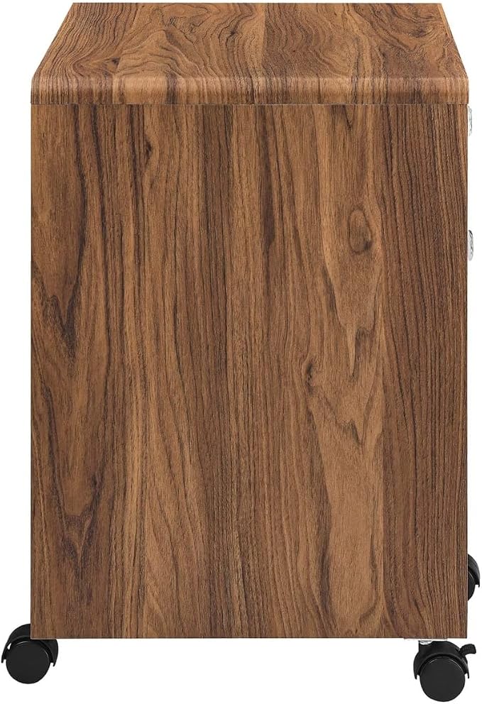 Modway EEI-5705-WAL-WHI Render Wood File Cabinet, Walnut White