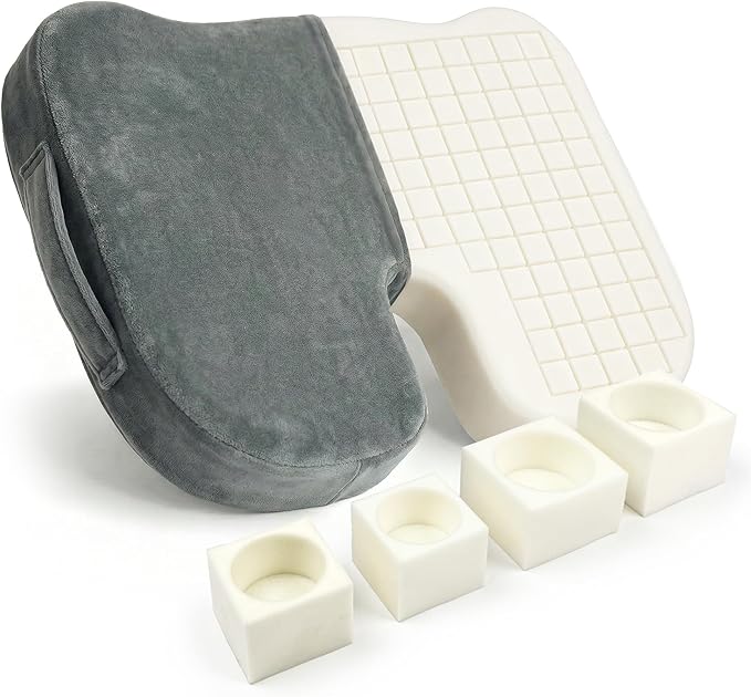 Cushy Tushy Premium Customizeable Seat Cushion, Gray | Moveable Holes, Customizable High Quality Foam, Relief for Lower Back, Sciatic, & Tailbone Pain