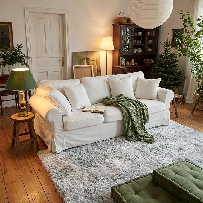 Mugorn Small Soft Shag Rugs for Bedroom, 2x3 Fluffy Area Rugs for Living Room