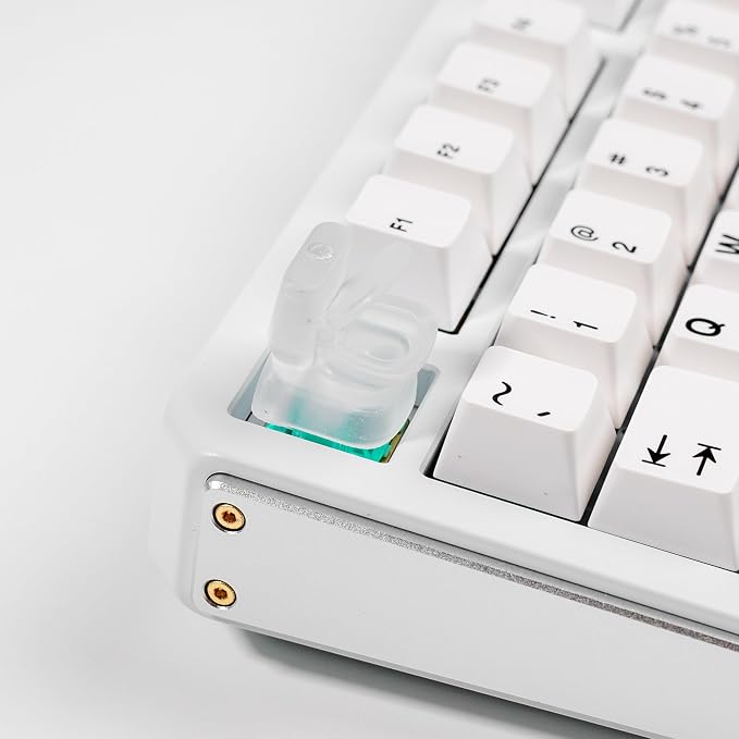 Artisan Toilet Keycap, Transparent Resin, 1U Size, RGB Backlit Compatible, Removable Cover Design for MX Mechanical Keyboard Switches, Gaming
