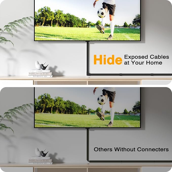 Cable Hider, 157in Delamu Cord Hider Wall for Wall Mounted TV, Wire Hider Kit, Paintable Cable Concealer Raceway Management for Home & Office, 10XL15.7 W0.95 H0.55in, Black