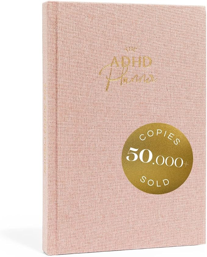 The ADHD Planner for Adults - Undated Daily & Weekly ADHD Journal for Disorganized People, 90 Days - Habit Tracker, Record Emotions & Mood - Academic Goals - Structure & Focus for Adults Brains