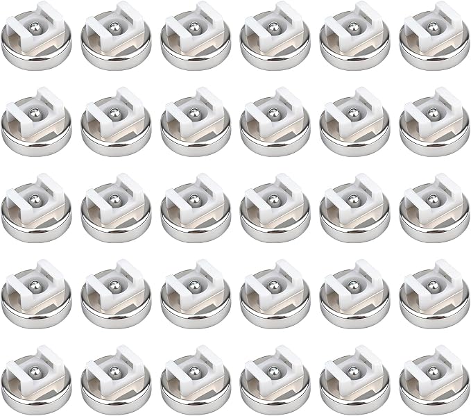 Magnetic Cable Zip Tie Base, Heavy Duty 18lbs Vertical Tension, Multipurpose Wire Clips Management Holder, Supplies for Electrical Cable Wire Organization (16mm, Count, 30)
