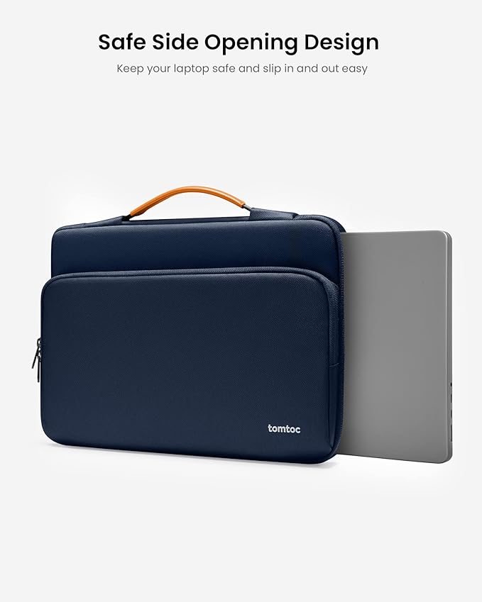 tomtoc 360 Protective Laptop Carrying Case for 13-inch New MacBook Air M5(2026), M4/A3240 2025, M3/A3113, M2/A2681 M1/A2337, 13“ MacBook Neo/Pro, iPad Pro M5 & iPad Air M4, Water-Resistant Laptop Bag