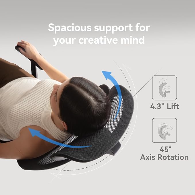 SIHOO M56C Ergonomic Office Chair, Desk Chair with Armrests, Computer Chair with Dual Back Design and Adaptive Dynamic Lumbar Support, 2 Packs, Dark Black
