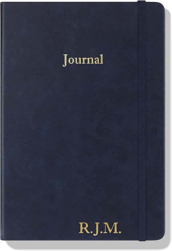 Wykeham's Executive 2026 Undated Daily Journal Planner – Customization Available (Personalized Royal Blue, 8.5"×5.5")