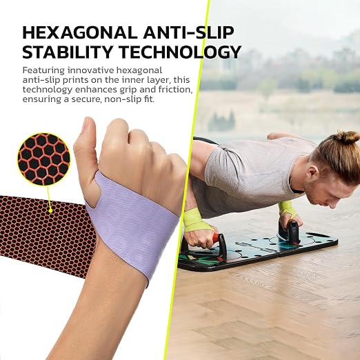 Adjustable Wrist Brace for Pain Relief, Carpal Tunnel & Tendonitis Support – Ergonomic Compression, Breathable & Anti-Slip Design, Fits Left & Right Hand, Ideal for Sports, Gaming & Office Use Purple