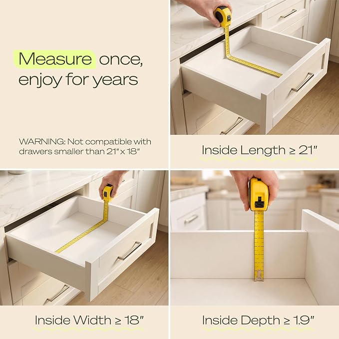 Drawer Organizer for Kitchen Organization – Expandable Bamboo Silverware Drawer Organizer with Removable Knife Block, Bamboo Cutlery, Non-Slip Utensil Organizer with 7-Slot Knife Storage for Flatware