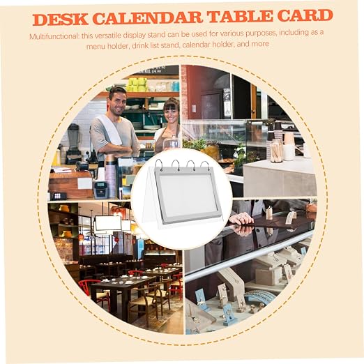 Acrylic V Shaped Flip Display Stand Transparent Tabletop Sign Holder for Menus Posters Calendars User Friendly Design for Restaurants Events
