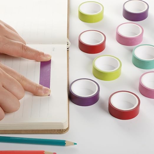 Mr. Pen- Washi Tape Set, 10 Rolls, 5 Yards/Roll, Washi Tape for Scrapbook | Arts, Crafts, Journals and Planners, Tropical Twirl