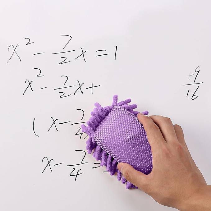 Mr. Pen- Magnetic Microfiber Shag Whiteboard Erasers, 4" x 6", 4 Pack, Dual Surface, Washable Large Dry Erase Board Cleaner for Chalk, Marker, Classroom, Office, Home