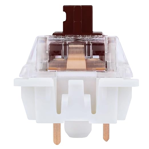 Gateron G Pro 3.0 Brown Mechanical Switches - 32 Pack, Pre-Lubed 3-Pin/5-Pin RGB Tactile Switches (55g) – for Typing & Gaming