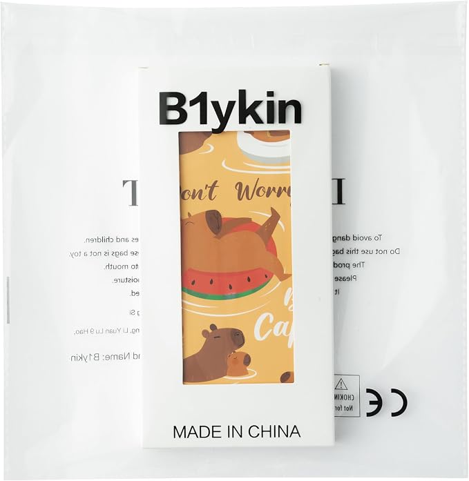 B1ykin Cute Sticky Notes Set - Don’t Worry Be Capy Self-Stick Notes Pad, 550 Sheets Writing Memo Pages Sticky Notepad for Teacher Appreciation Gift School Office Party Favors Supplies (Capy)
