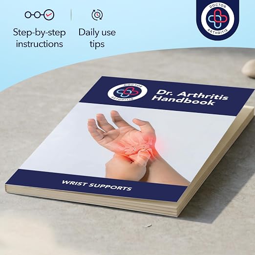 Doctor Developed Wrist Brace, Wrist Wraps for Carpal Tunnel Arthritis, Tendonitis, Hand Support, Ideal for Fitness, Weightlifting - Handbook Included (Medium - 2 Pack)