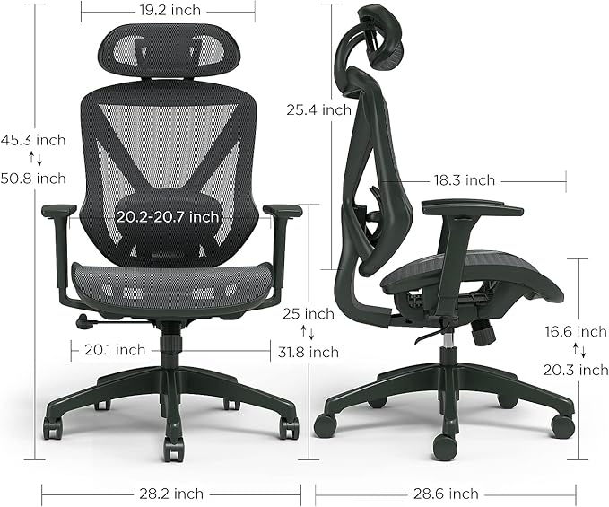 Staples Dexley Ergonomic Task Chair, Mesh, Ergonomic, Lumbar Support, Adjustable Height, Black