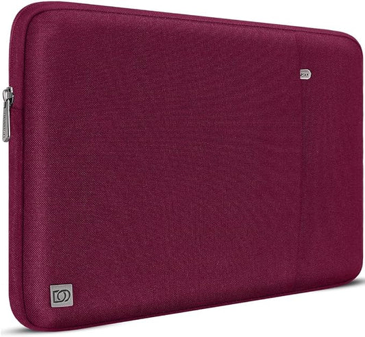 DOMISO 360 Protective Laptop Case 16 inch, 16 inch Laptop Sleeve Compatible with Mac Book Pro 16, Waterproof Computer Cases Bag with Handle,Wine
