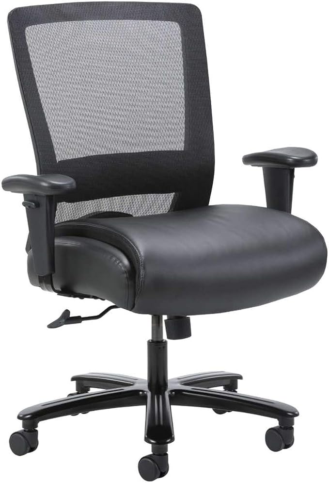 Lorell, LLR03207, Heavy-Duty Black Mesh Task Chair