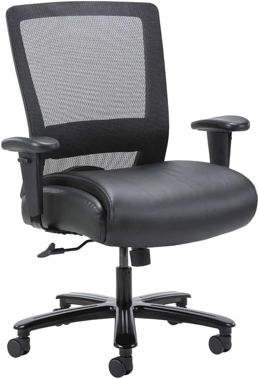 Lorell, LLR03207, Heavy-Duty Black Mesh Task Chair